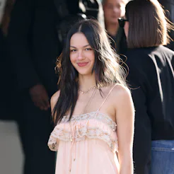 PARIS, FRANCE - MARCH 05: Olivia Rodrigo attends Chloe during Day Four of Paris Fashion Week - Women...