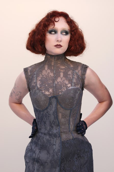 Chappell Roan with a fluffy bob at Paris Fashion Week