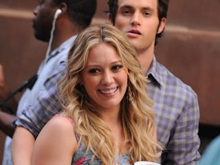 Hilary Duff reflected on filming a threesome scene for 'Gossip Girl.'