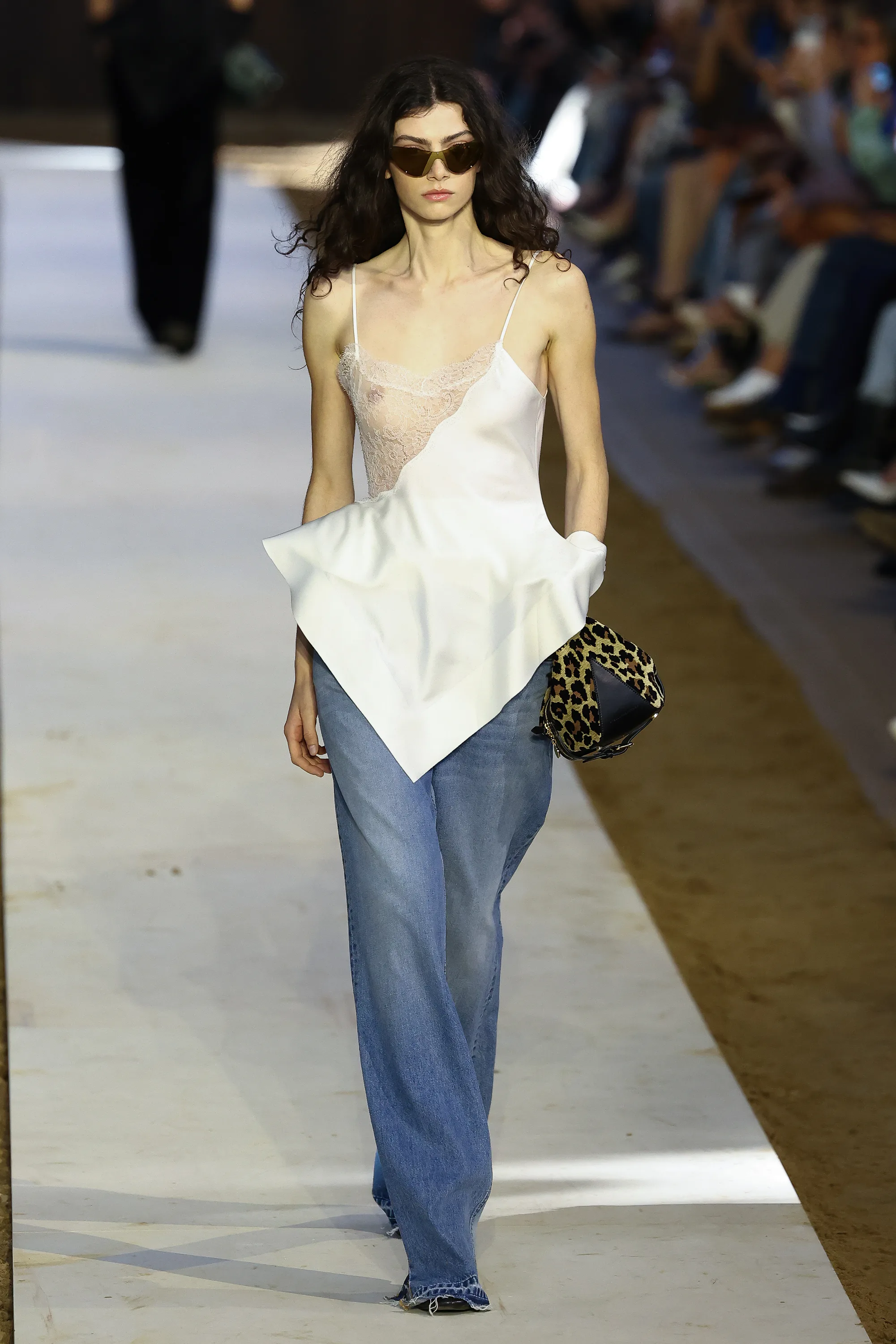 A model walks the runway during the Stella McCartney Womenswear Fall/Winter 2026