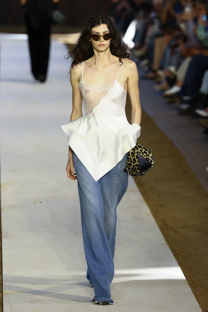 A model walks the runway during the Stella McCartney Womenswear Fall/Winter 2026