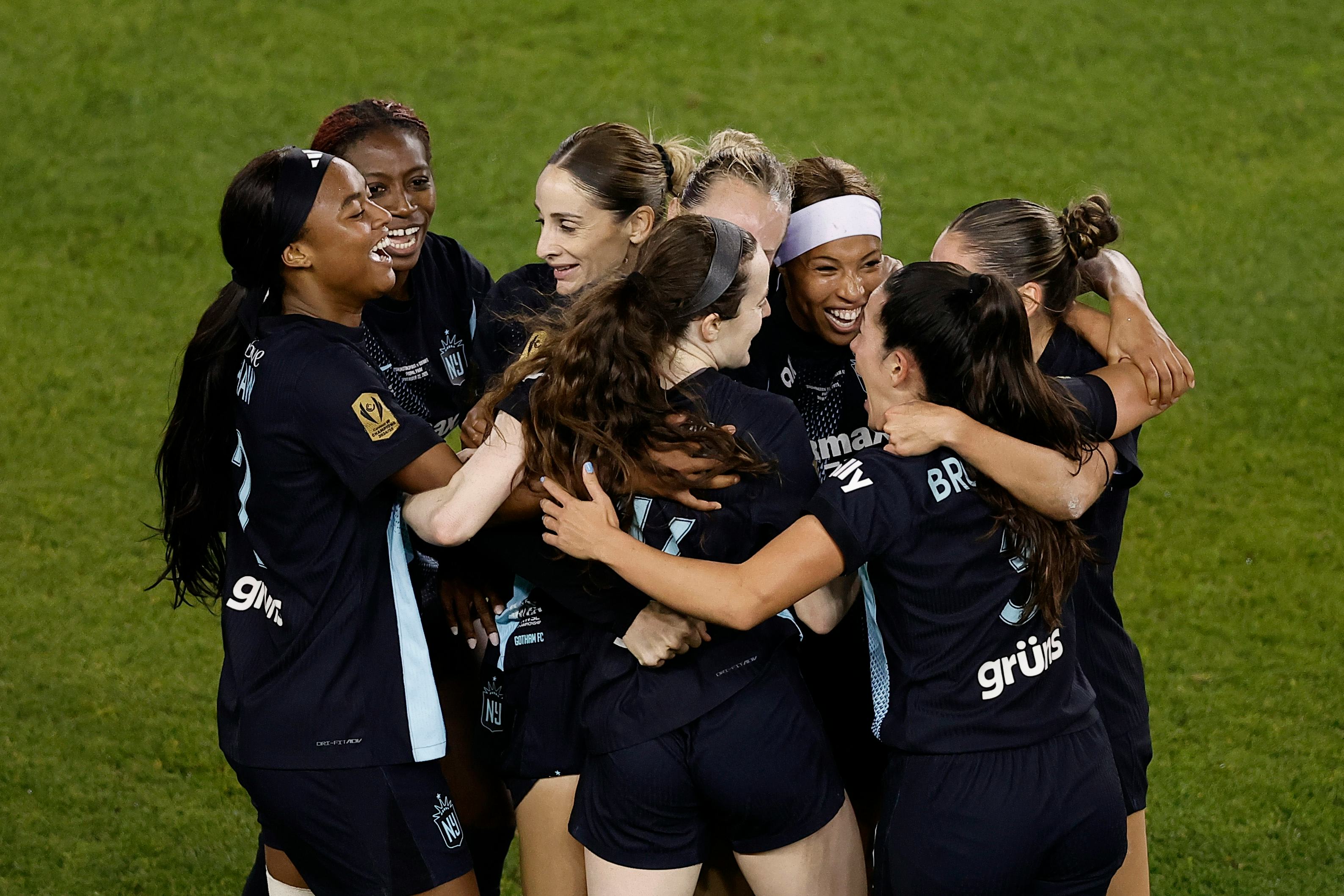The NJ/NY Gotham FC are the reigning NWSL champs.