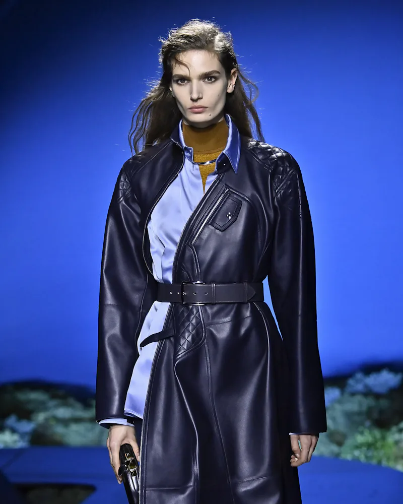 A model walks the runway during the Hermès Ready to Wear Fall/Winter 2026