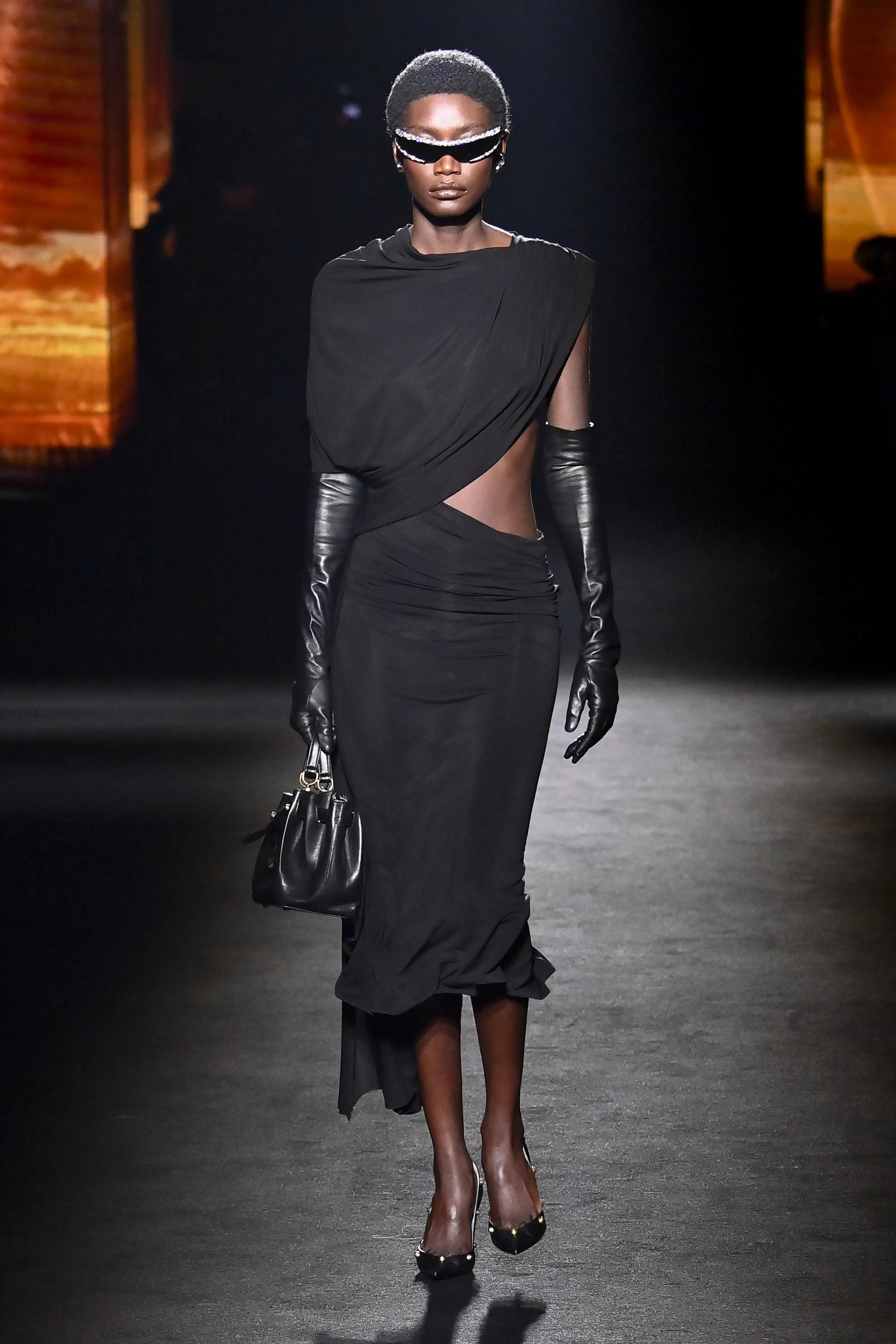 A model walks the runway during the Balenciaga Ready to Wear Fall/Winter 2026