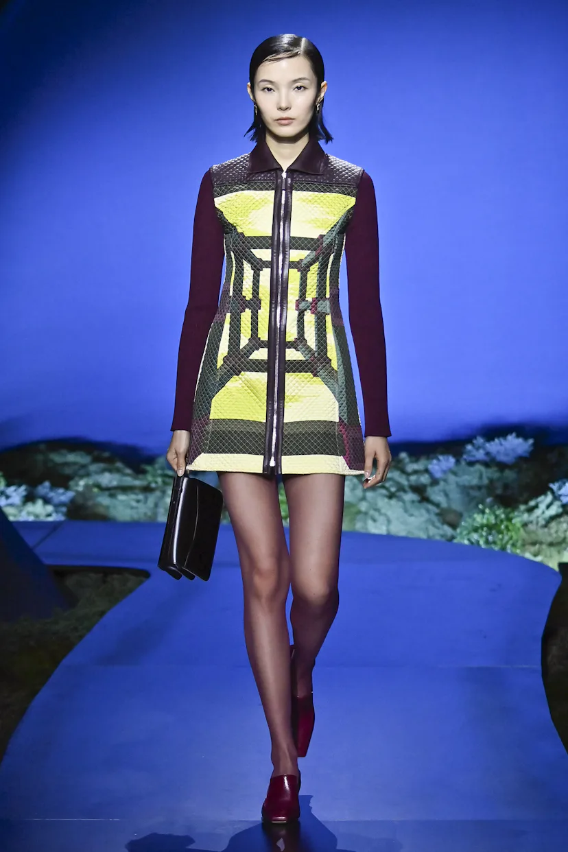 A model walks the runway during the Hermès Ready to Wear Fall/Winter 2026