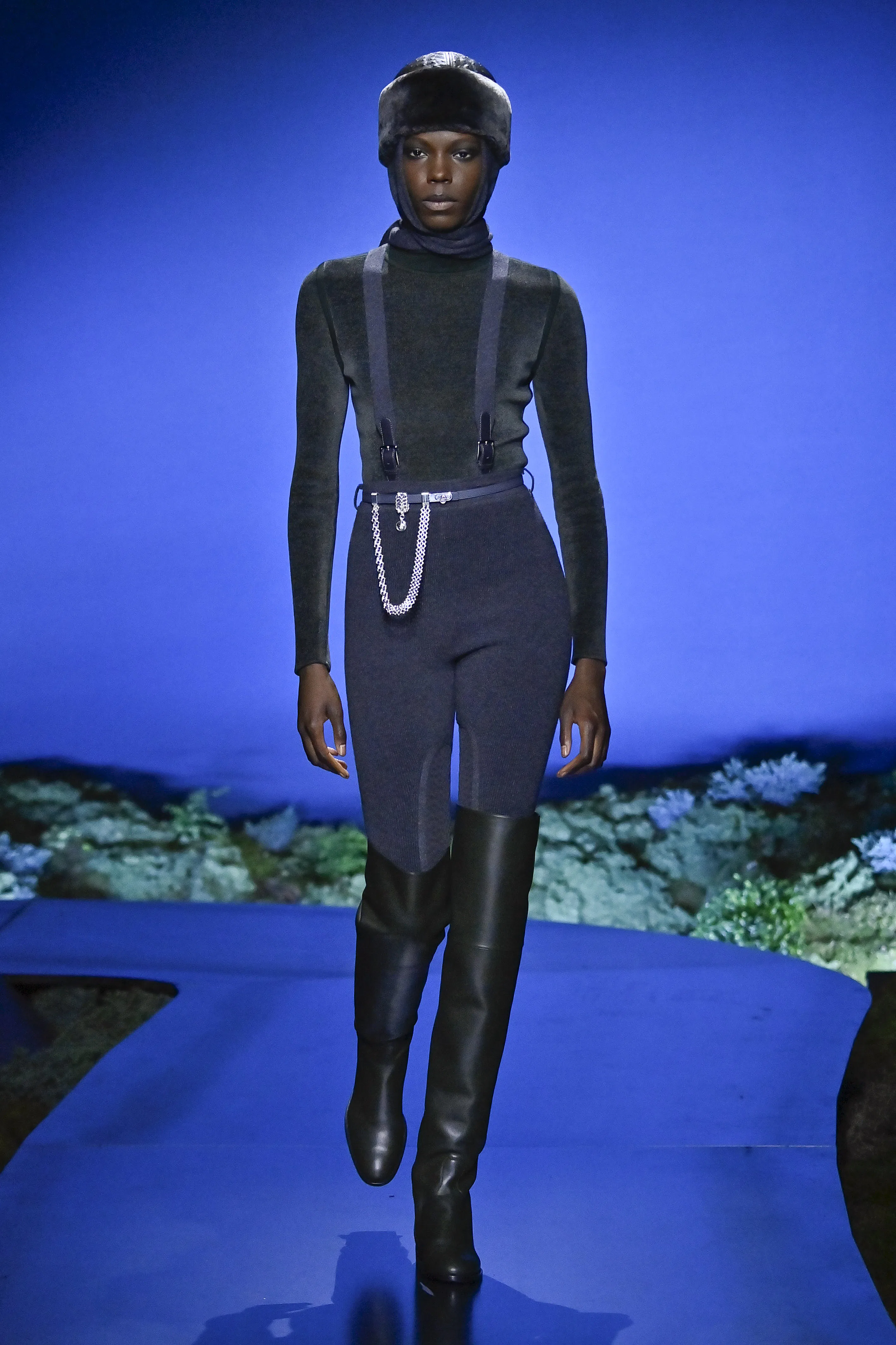 A model walks the runway during the Hermès Ready to Wear Fall/Winter 2026