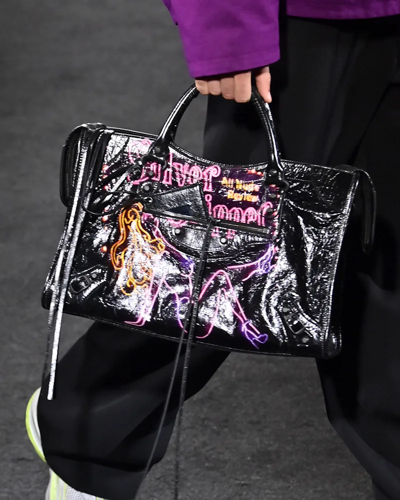 A model walks the runway during the Balenciaga Ready to Wear Fall/Winter 2026