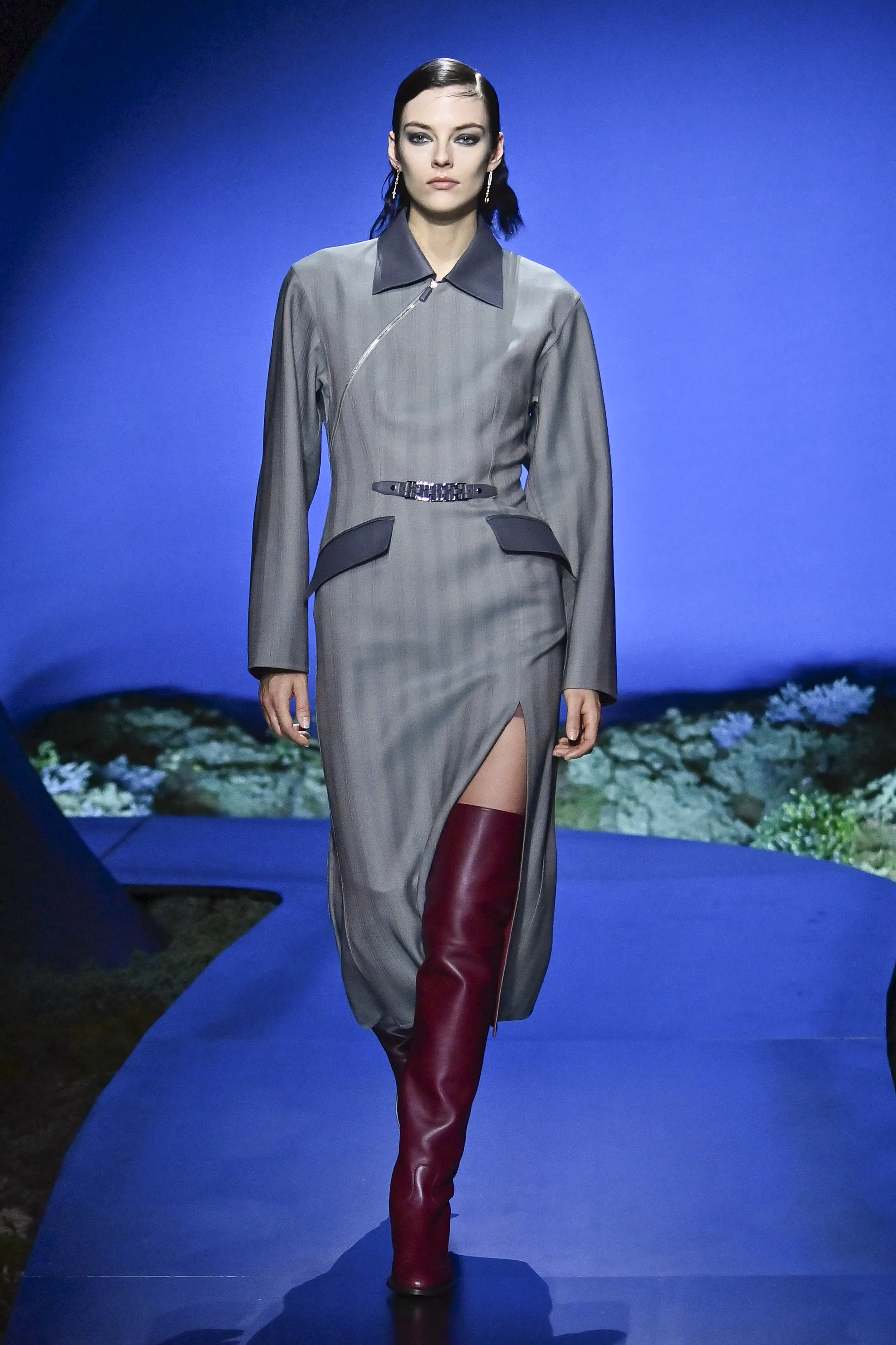 A model walks the runway during the Hermès Ready to Wear Fall/Winter 2026