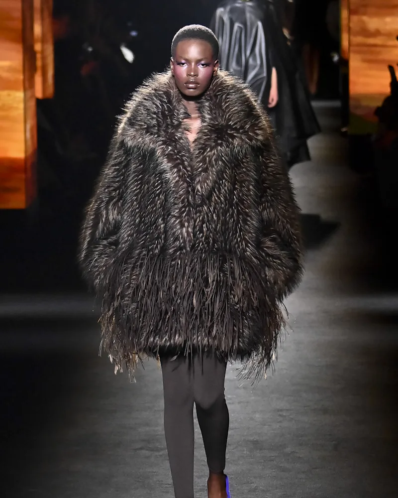 A model walks the runway during the Balenciaga Ready to Wear Fall/Winter 2026