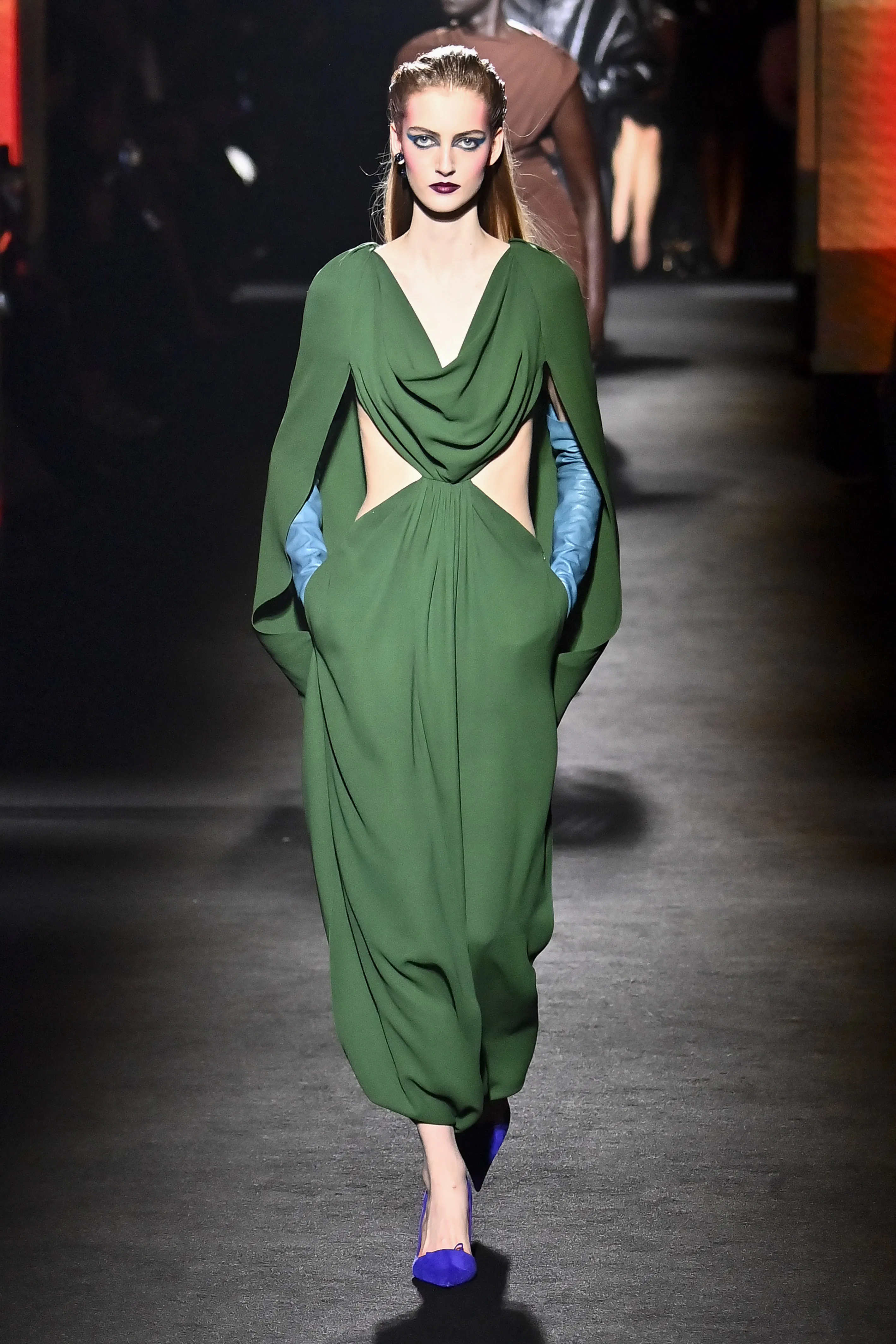 A model walks the runway during the Balenciaga Ready to Wear Fall/Winter 2026