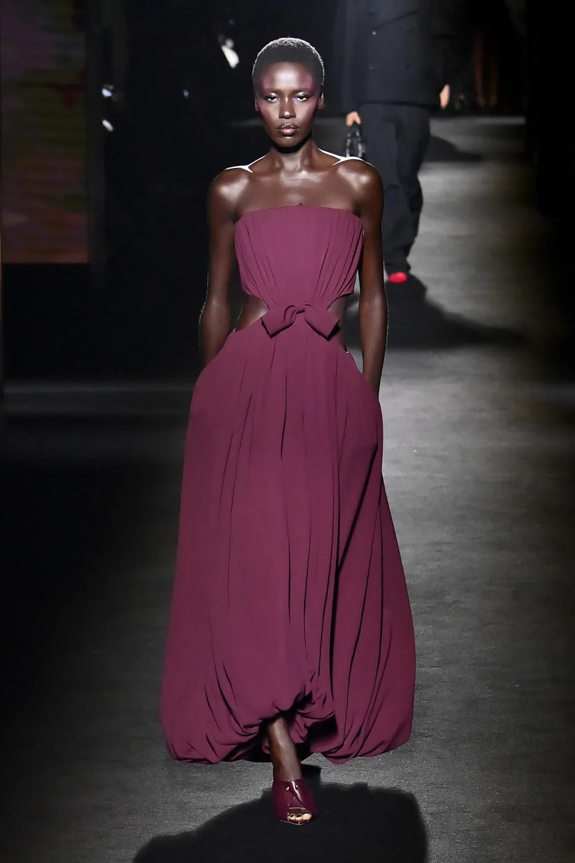 A model walks the runway during the Balenciaga Ready to Wear Fall/Winter 2026