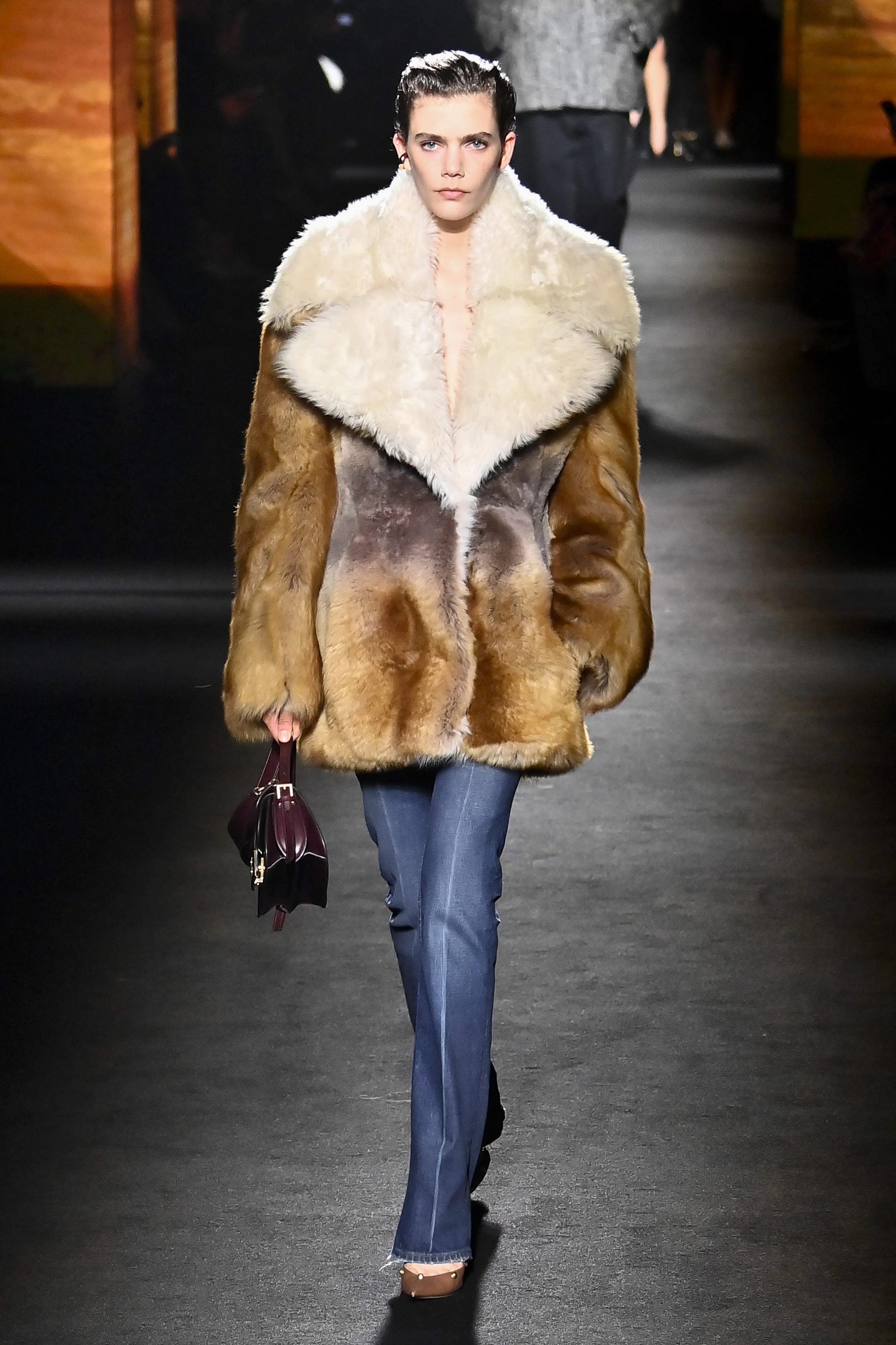 A model walks the runway during the Balenciaga Ready to Wear Fall/Winter 2026