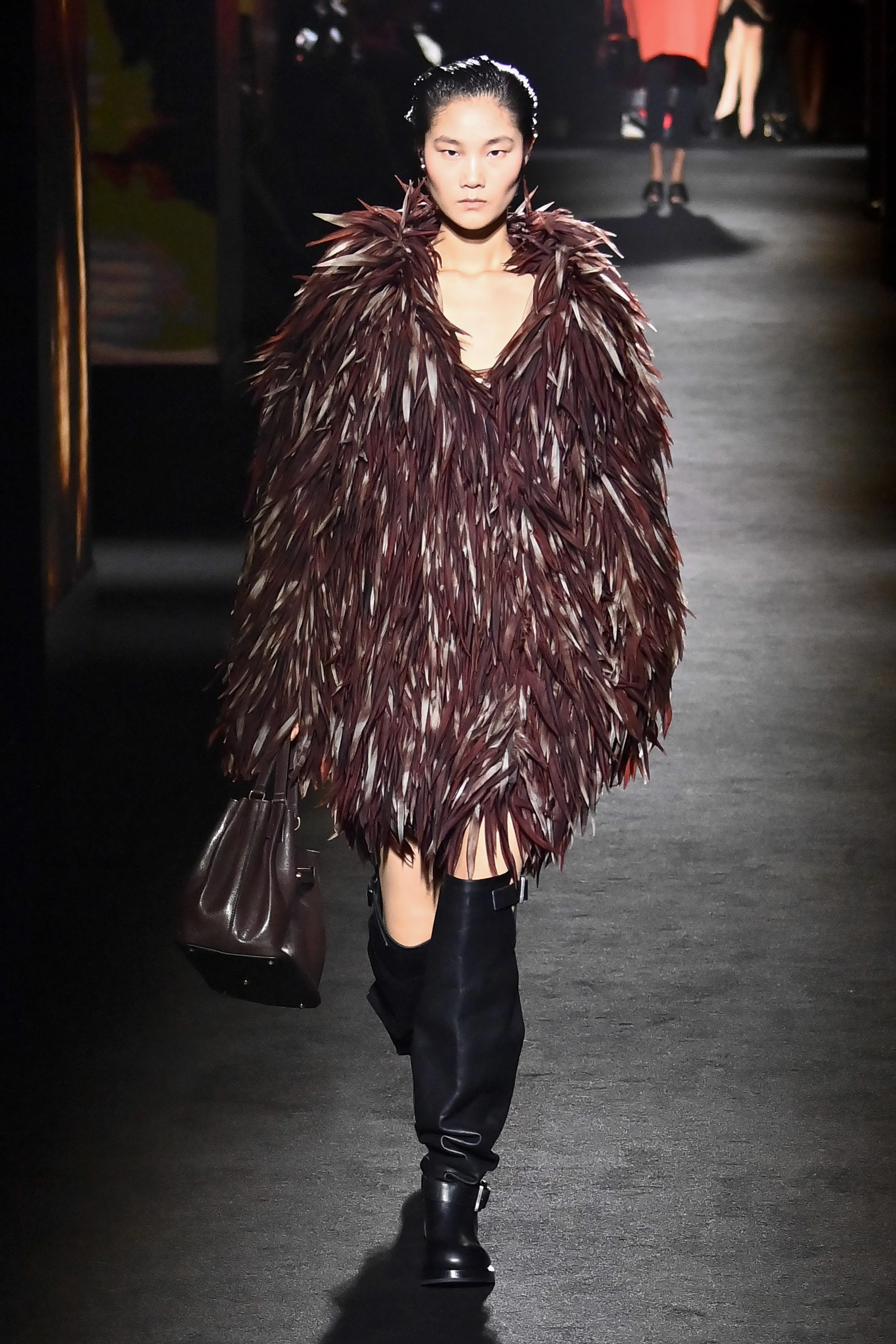 A model walks the runway during the Balenciaga Ready to Wear Fall/Winter 2026