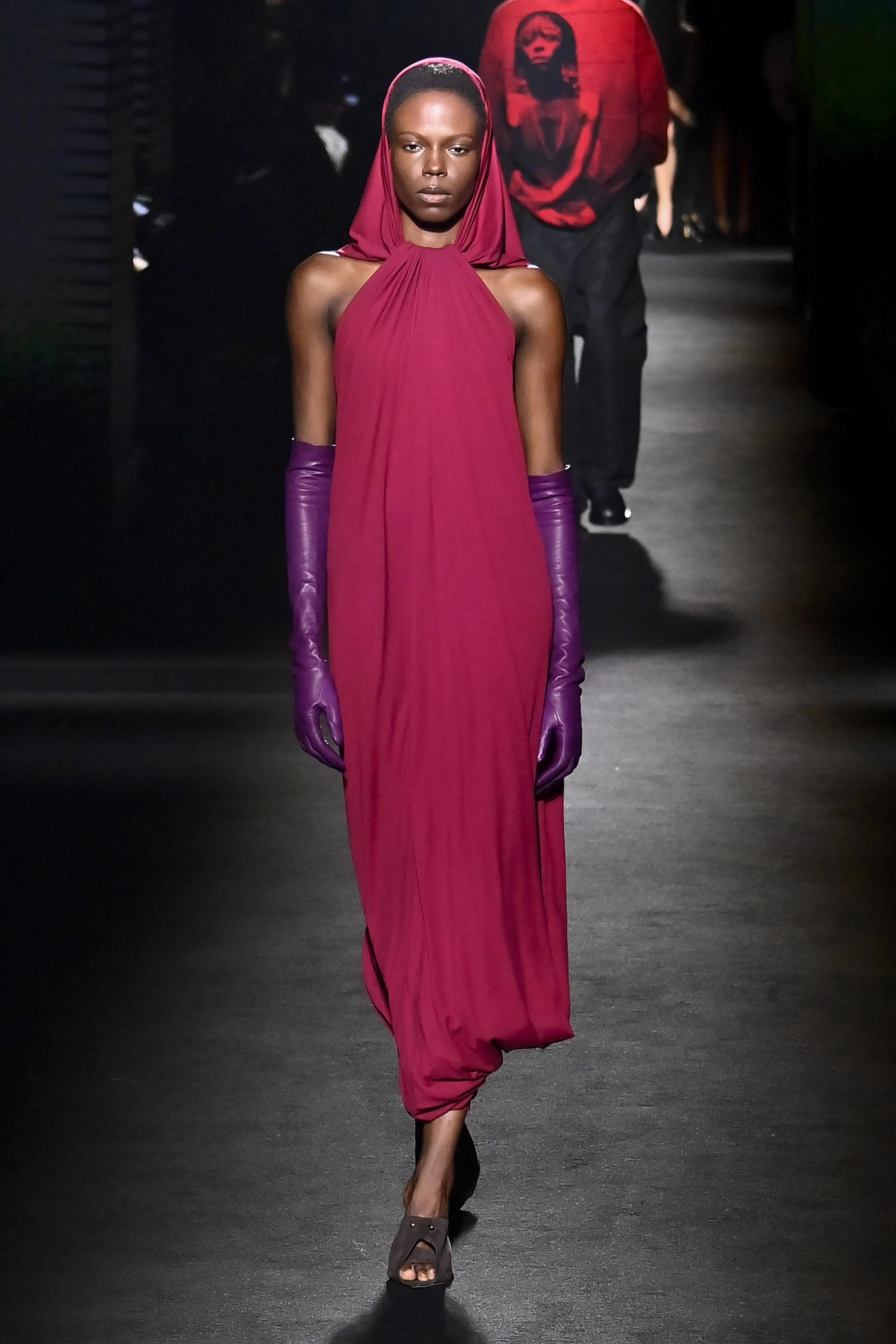 A model walks the runway during the Balenciaga Ready to Wear Fall/Winter 2026