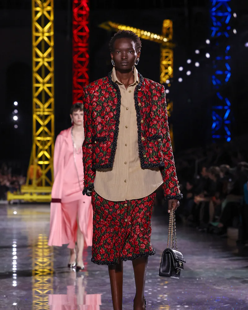 A model walks the runway during the Chanel Womenswear Fall/Winter 2026