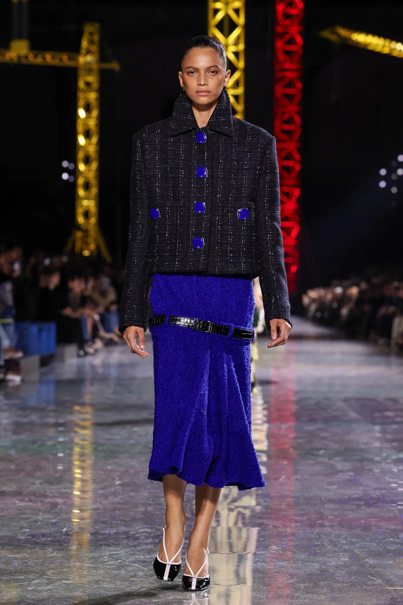 A model walks the runway during the Chanel Womenswear Fall/Winter 2026