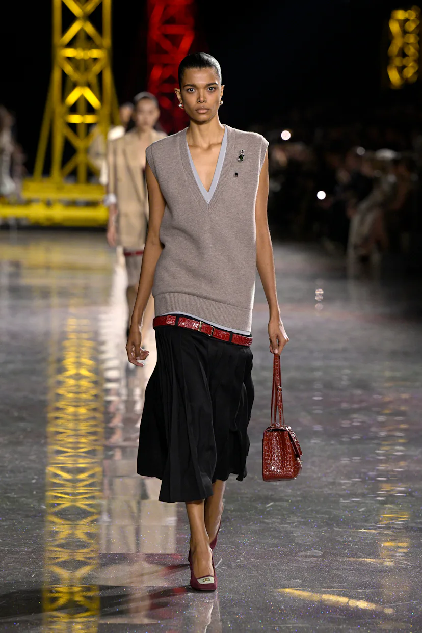 A model walks the runway during the Chanel Womenswear Fall/Winter 2026