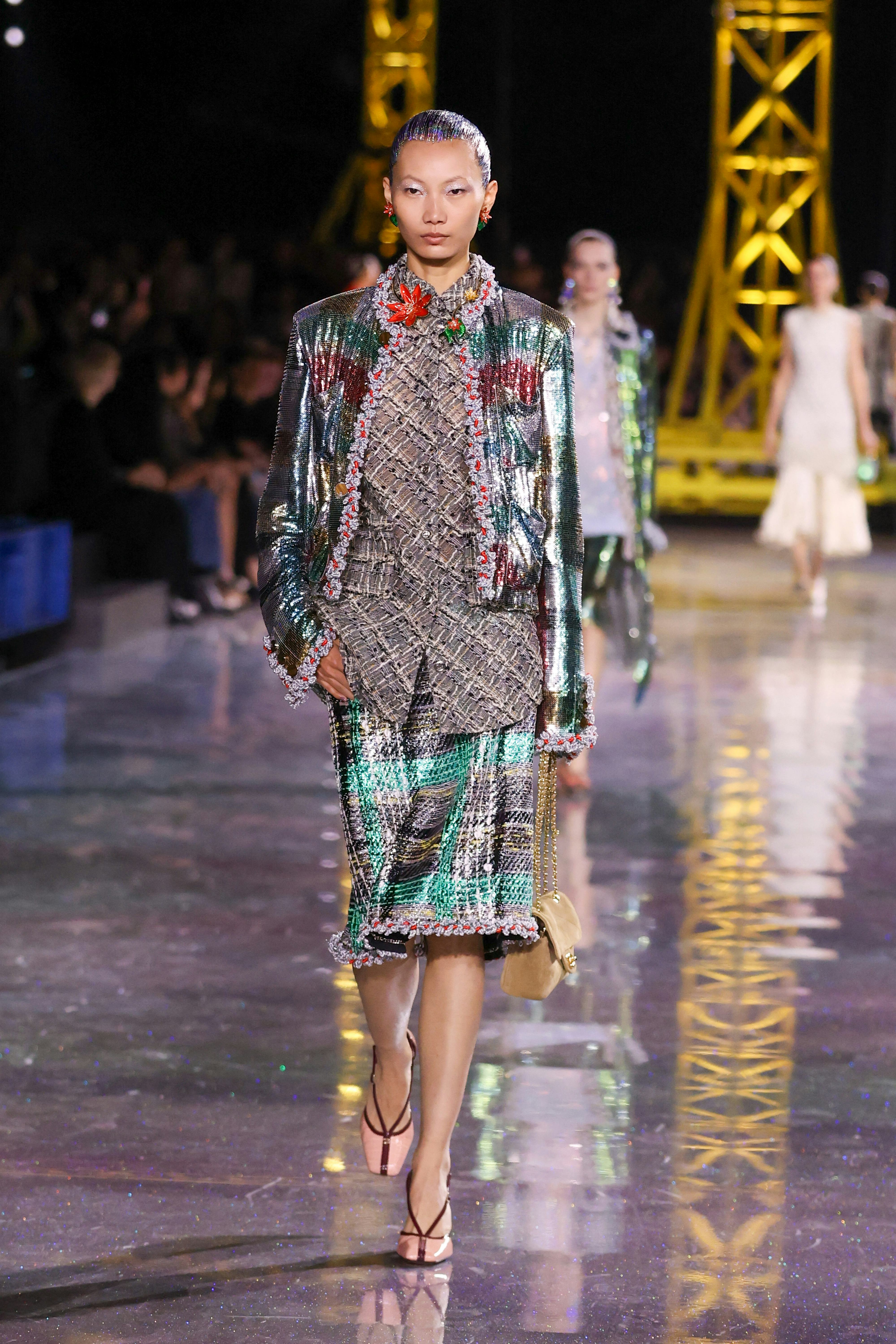 A model walks the runway during the Chanel Womenswear Fall/Winter 2026