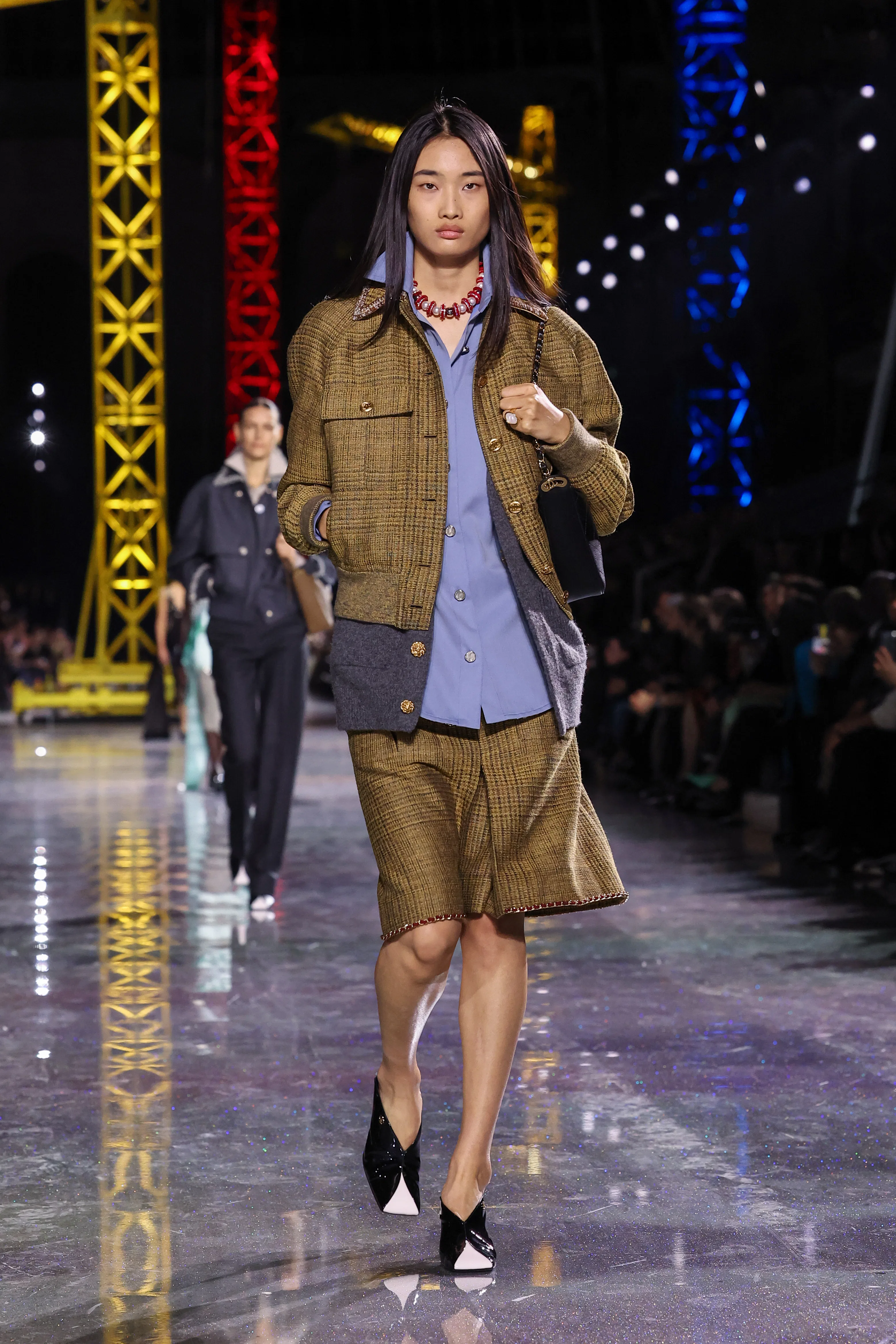 A model walks the runway during the Chanel Womenswear Fall/Winter 2026