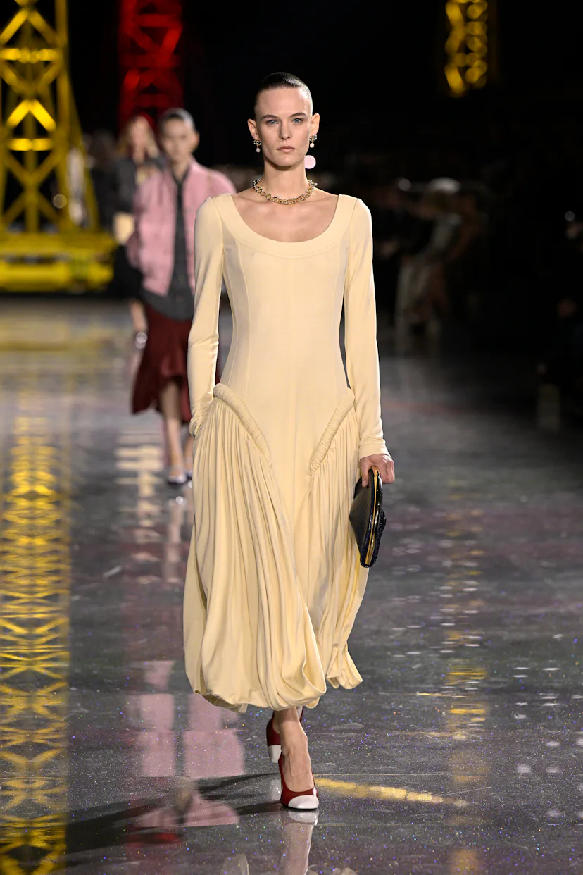 A model walks the runway during the Chanel Womenswear Fall/Winter 2026