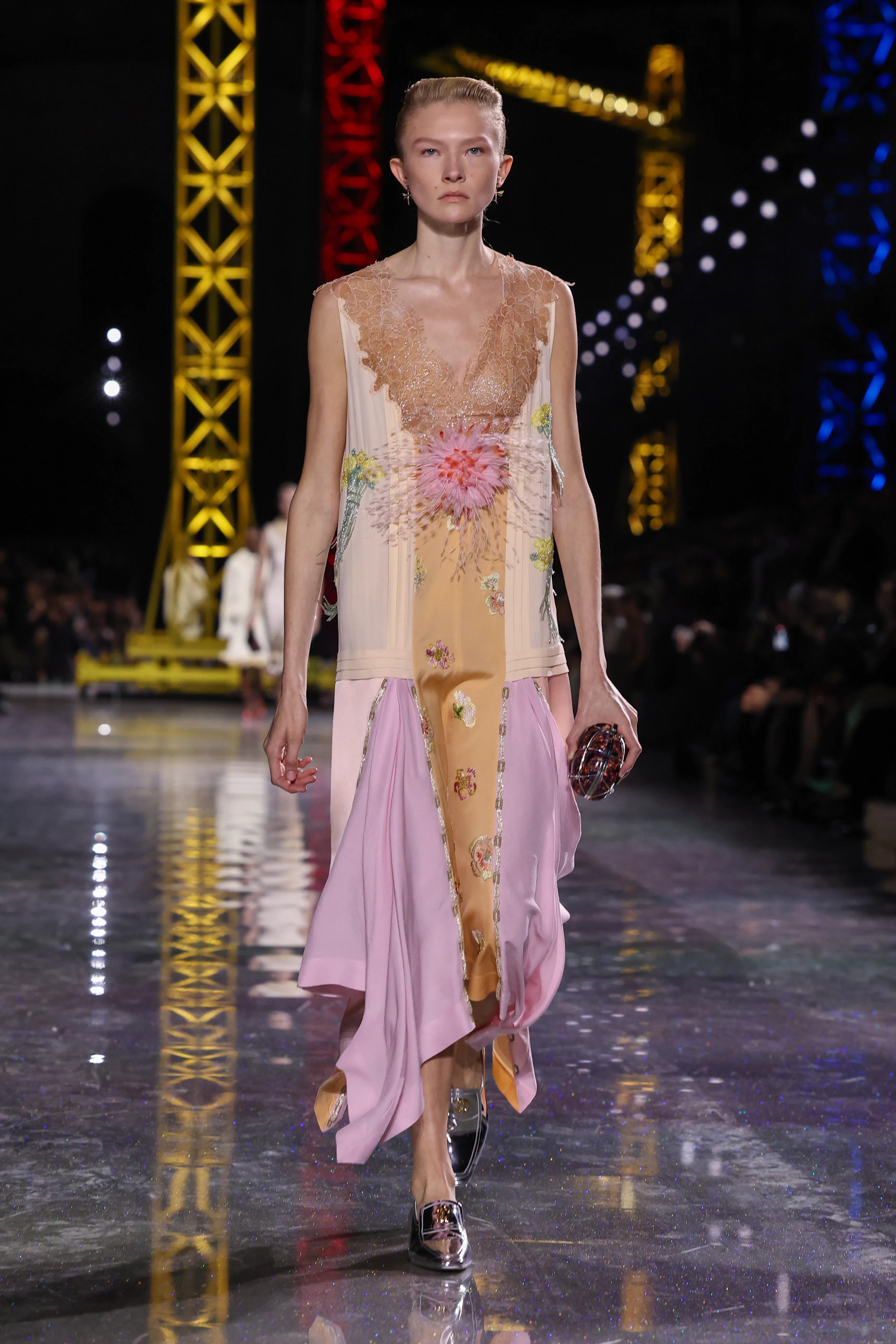 A model walks the runway during the Chanel Womenswear Fall/Winter 2026