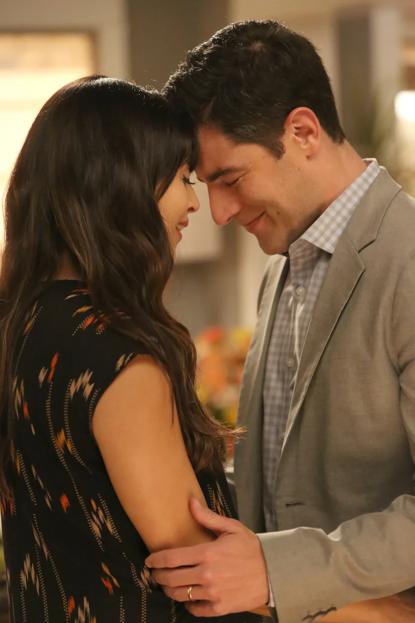 NEW GIRL: L-R: Hannah Simone and Max Greenfield in the "Five Stars for Beezus" season finale episo...