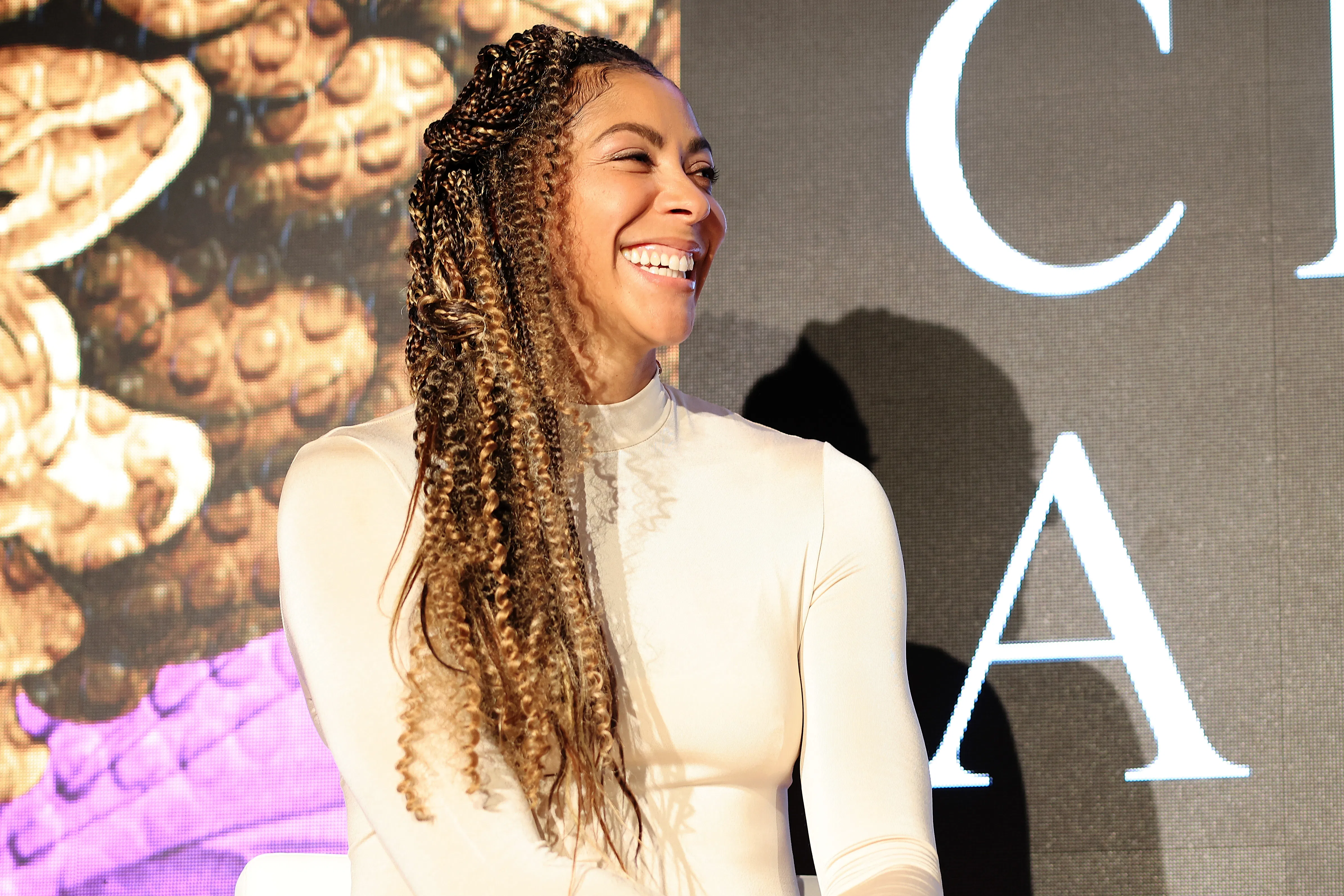 Candace Parker onstage during Candace Parker’s ACE All-Star Party.