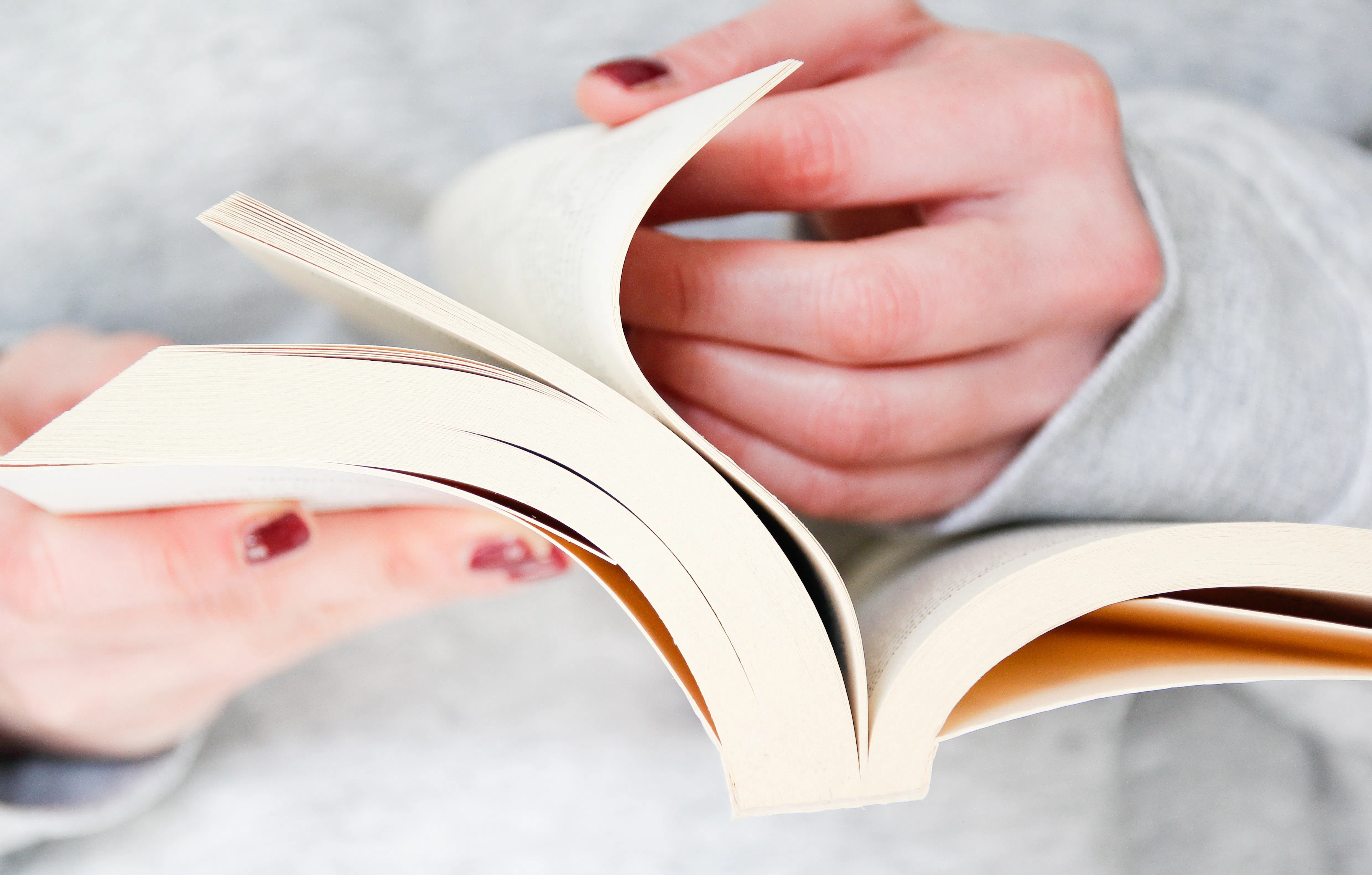 Reading a book