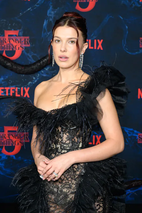 Millie Bobby Brown at the "Stranger Things" Season 5 World Premiere held at the TCL Chinese Theatre ...