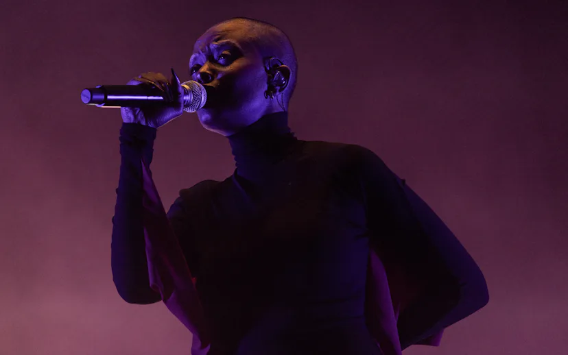 MADRID, SPAIN - JUNE 10: Kelela performs on stage during day 3 of Primavera Sound Madrid 2023 on Jun...