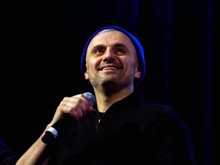 Gary Vaynerchuk, chief executive officer of VaynerMedia, speaks during the Annual Non-Fungible Token...
