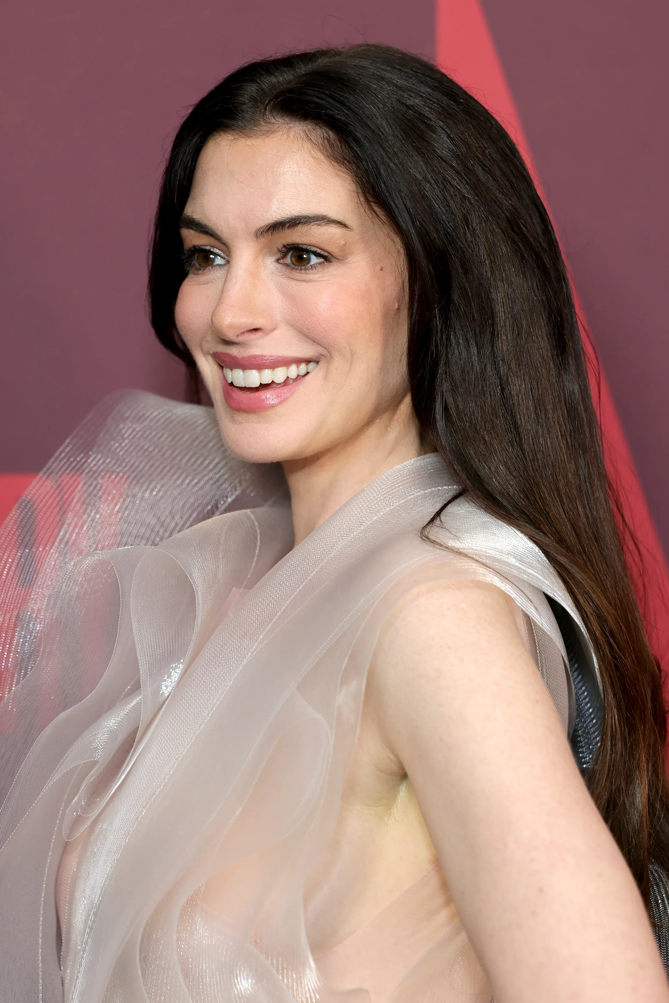 Anne Hathaway's Sheer Cloud-Like Gown 