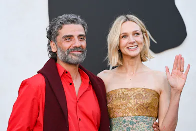LOS ANGELES, CALIFORNIA - APRIL 08: Oscar Isaac and Carey Mulligan attend the Los Angeles Premiere o...