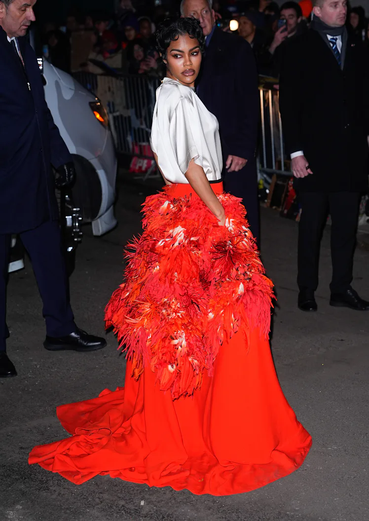 NEW YORK, NY - DECEMBER 1: Teyana Taylor is seen arriving to the 35th Gotham Film Awards on December...
