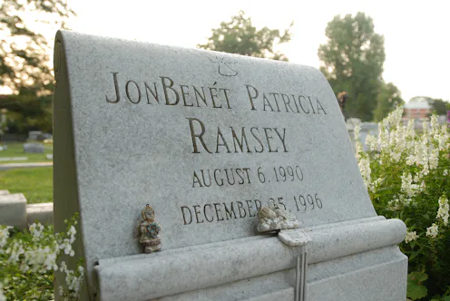ATLANTA - AUGUST 16: The grave of JonBenet Ramsey is shown August 16, 2006 in Marietta, Georgia. A ...