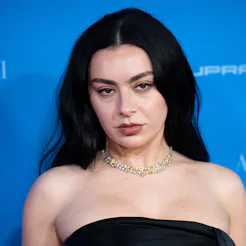 Charli xcx attends the The Moment red carpet during the 76th Berlinale Berlin International Film Fes...