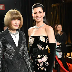 HOLLYWOOD, CALIFORNIA - MARCH 15: In this handout photo provided by The Academy, Anna Wintour and An...