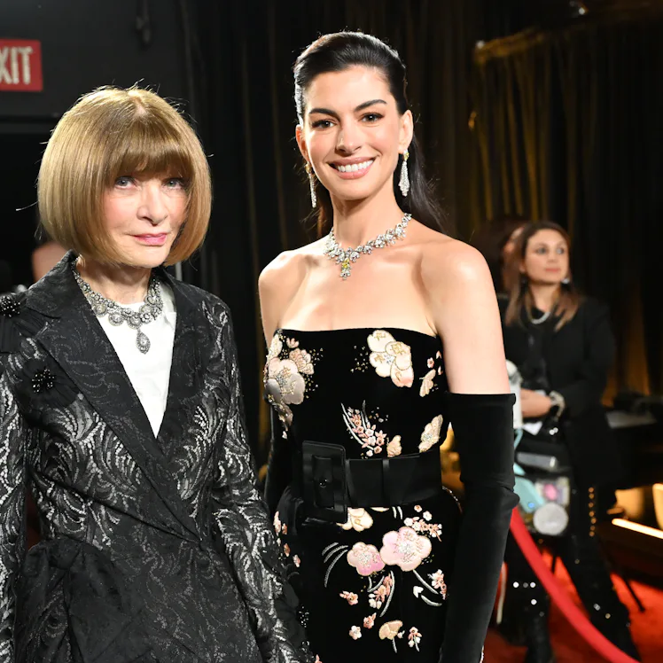 HOLLYWOOD, CALIFORNIA - MARCH 15: In this handout photo provided by The Academy, Anna Wintour and An...