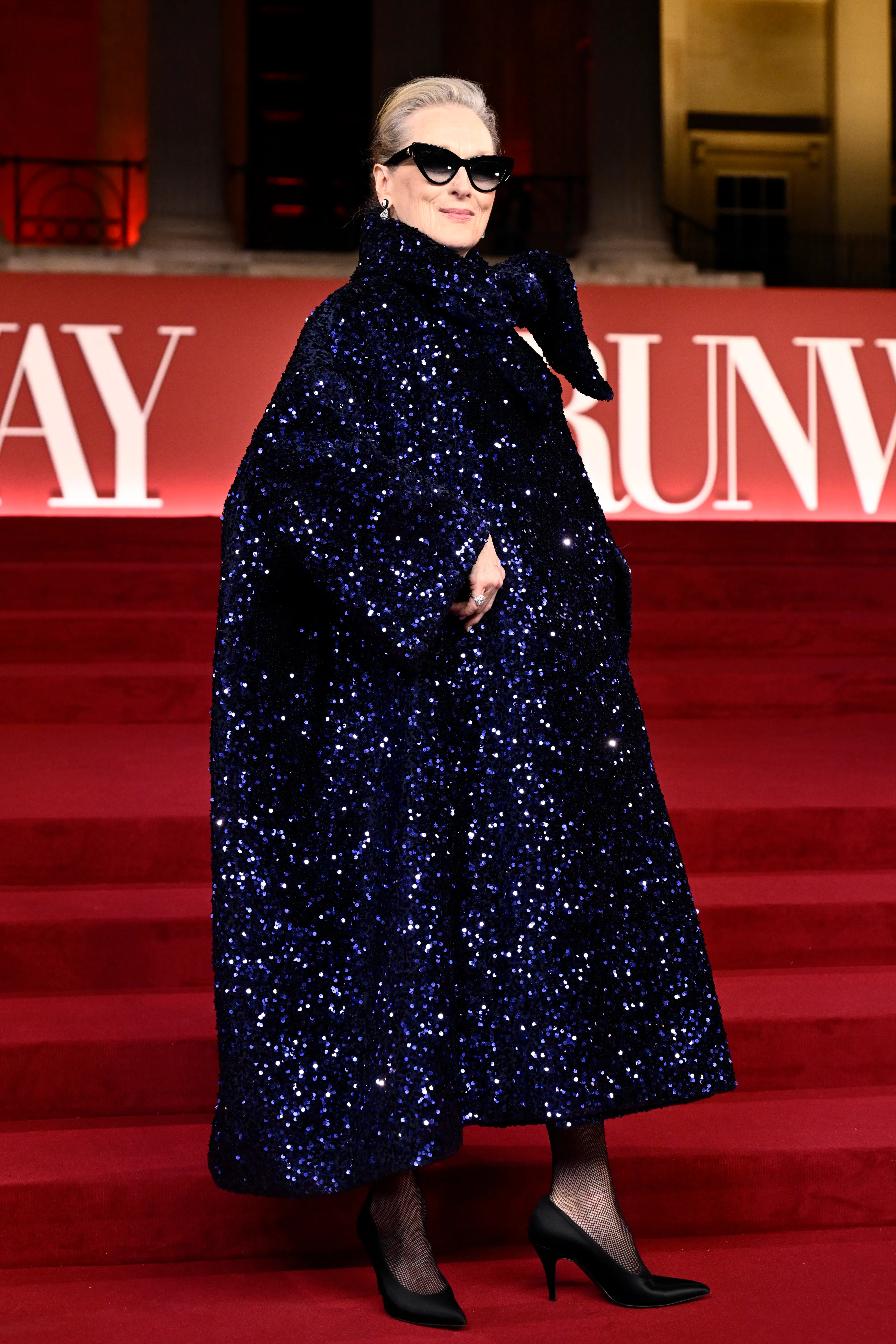 LONDON, ENGLAND - APRIL 22: Meryl Streep attends "A Night With Runway" Photocall for "The Devil Wear...