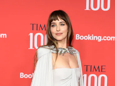 NEW YORK, NEW YORK - APRIL 23: Dakota Johnson attends the 2026 TIME100 Gala at Jazz at Lincoln Cente...