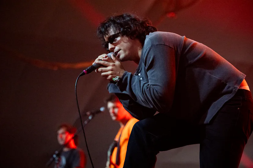 Singer Diego Ibanez of Carolina Durante performs at Coachella Valley Music & Arts Festival on April ...