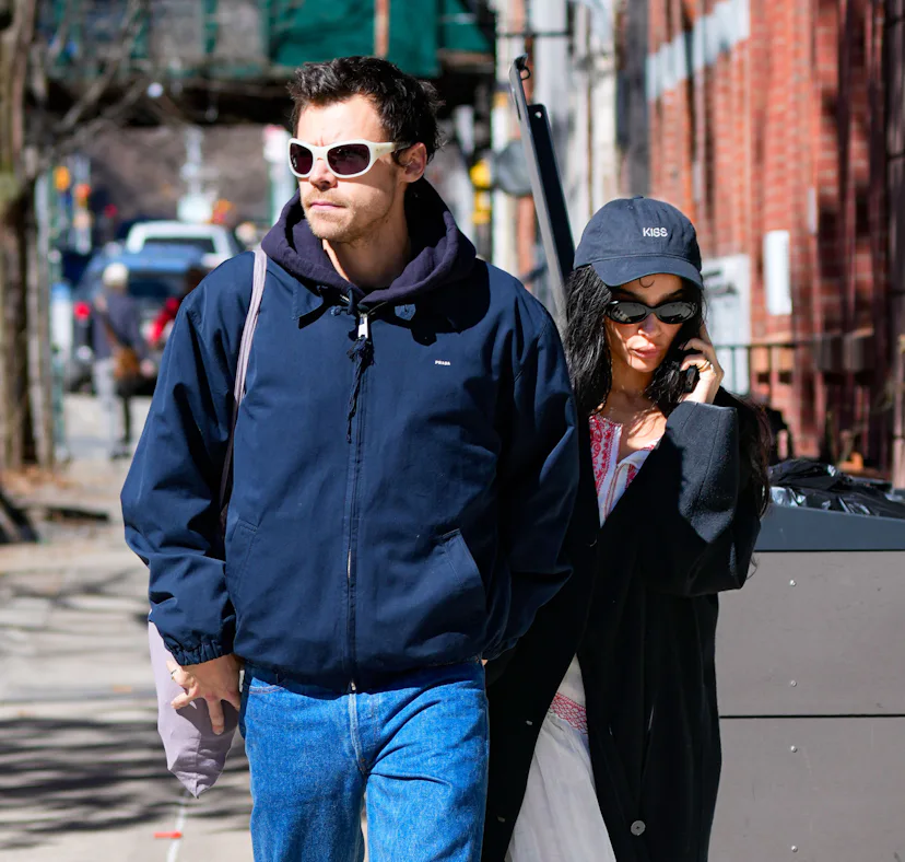 NEW YORK, NY - MARCH 09: Harry Styles and Zoe Kravitz are seen on March 09, 2026 in New York City. ...