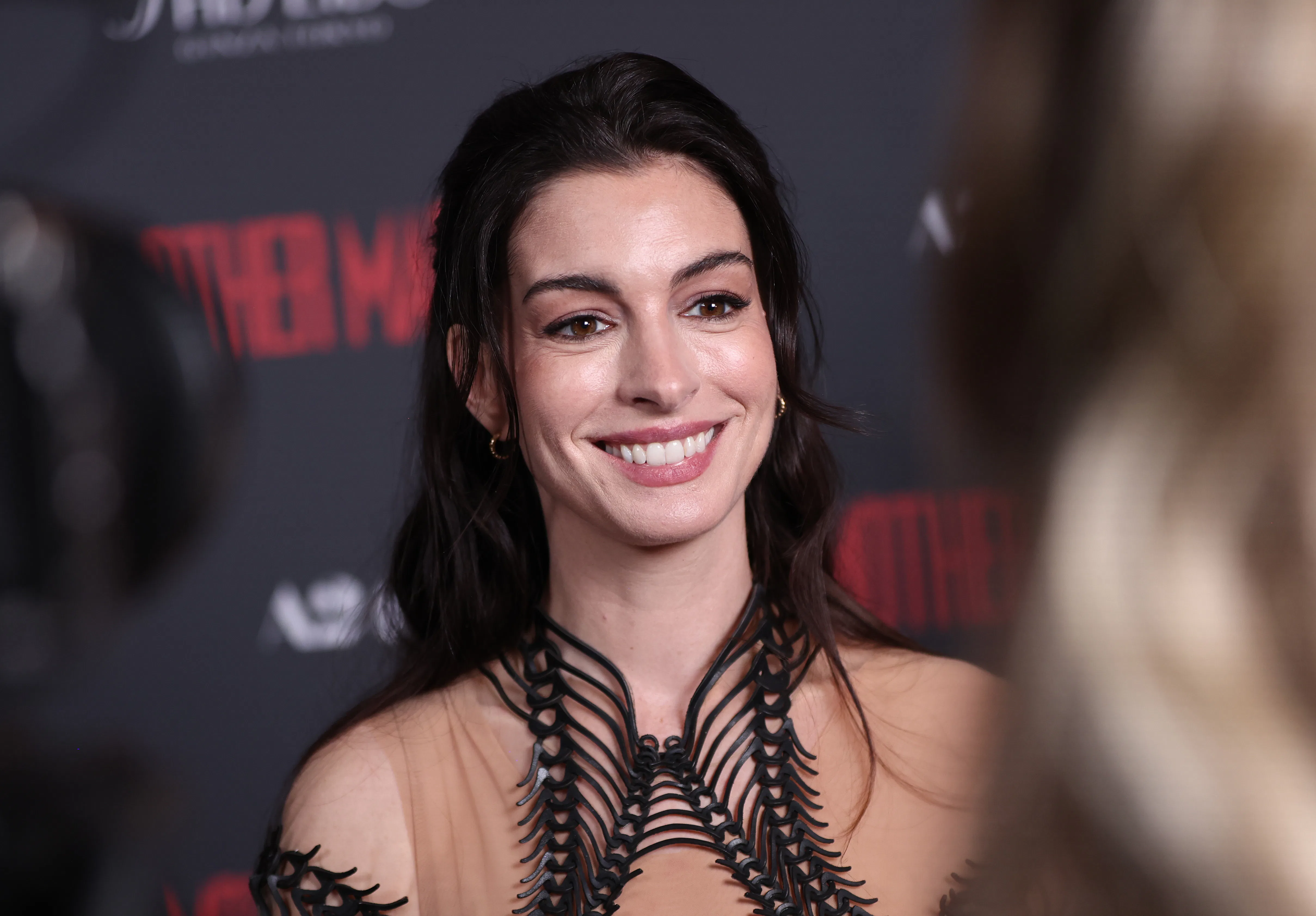 LONDON, ENGLAND - APRIL 23: Anne Hathaway attends the Special Screening of Mother Mary at Picturehou...
