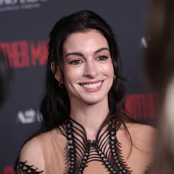 LONDON, ENGLAND - APRIL 23: Anne Hathaway attends the Special Screening of Mother Mary at Picturehou...