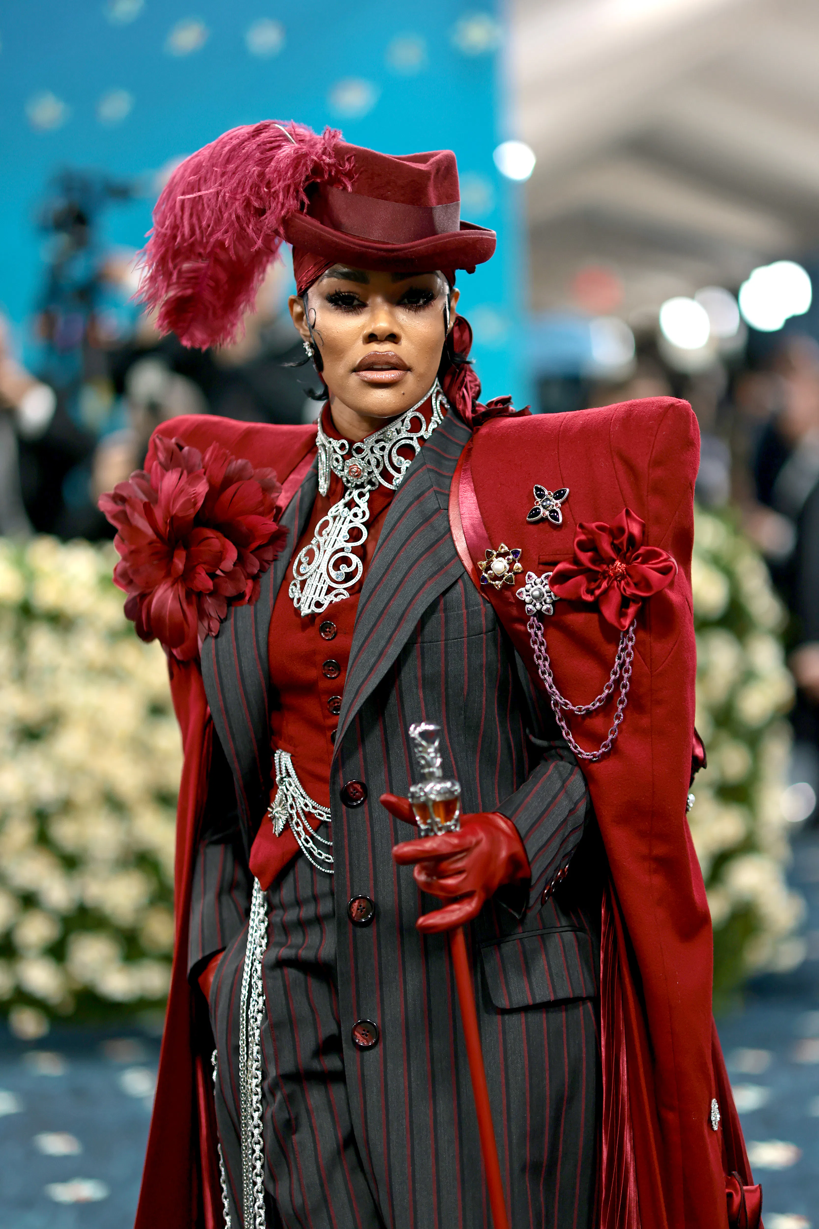 NEW YORK, NEW YORK - MAY 05: Teyana Taylor attends the 2025 Met Gala Celebrating "Superfine: Tailori...