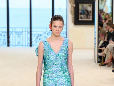 A model walks the runway during the Chanel Cruise 2026/27