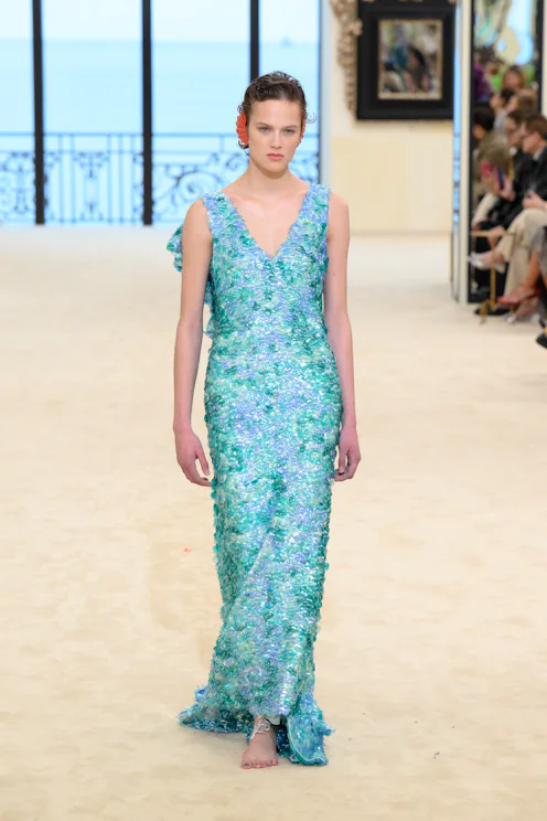 A model walks the runway during the Chanel Cruise 2026/27