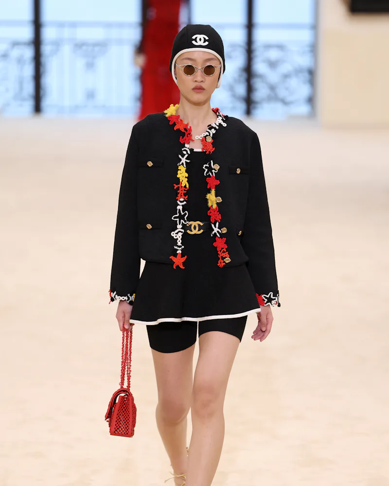 A model walks the runway during the Chanel Cruise 2026/27