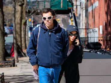 NEW YORK, NY - MARCH 09: Harry Styles and Zoe Kravitz are seen on March 09, 2026 in New York City. ...