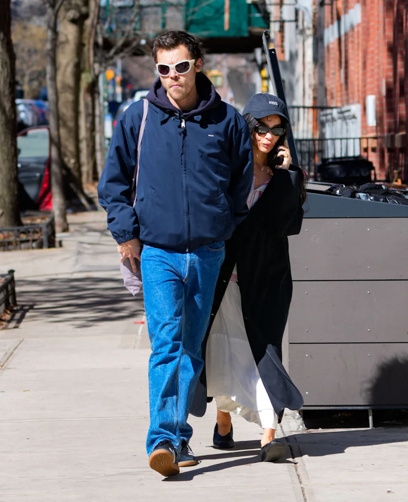 NEW YORK, NY - MARCH 09: Harry Styles and Zoe Kravitz are seen on March 09, 2026 in New York City. ...